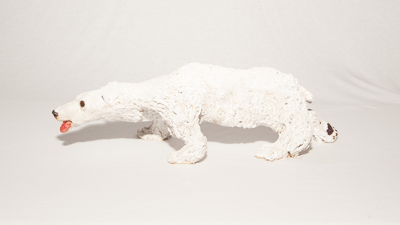 Nick Bennet Sculpture - Hungry Polar Bear