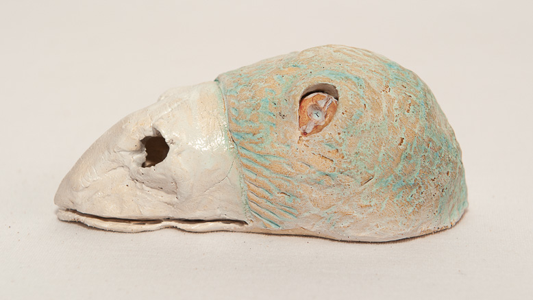 Nick Bennett Dartmoor Sculptor - Bird Skull